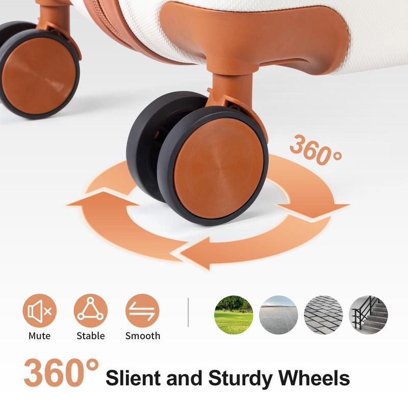 Juego de 5 maletas rígidas de ABS con ruedas dobles giratorias y cerradura TSA, incluye maletas de 12", 16", 20", 24" y 28", ideal para viajes y negocios