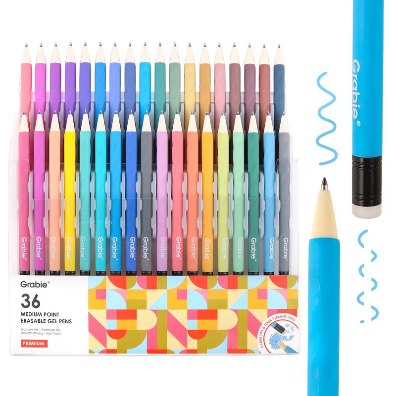 Set de bolígrafos de gel borrable Grabie con punta media y borrador para uso diario y fines educativos; ideal para planificadores, estudiantes, profesores, enfermeras y artistas. Bolígrafo mágico. TikTok Shop: abastecimiento, TikTok Shop Día de la Madre.