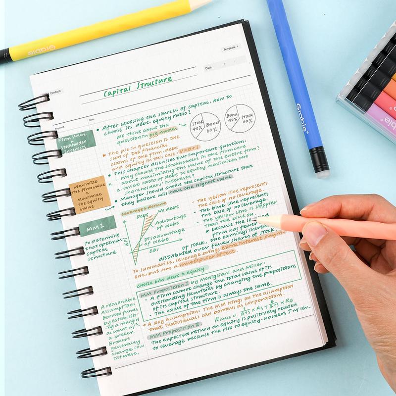 Set de bolígrafos de gel borrable Grabie con punta media y borrador para uso diario y fines educativos; ideal para planificadores, estudiantes, profesores, enfermeras y artistas. Bolígrafo mágico. TikTok Shop: abastecimiento, TikTok Shop Día de la Madre.