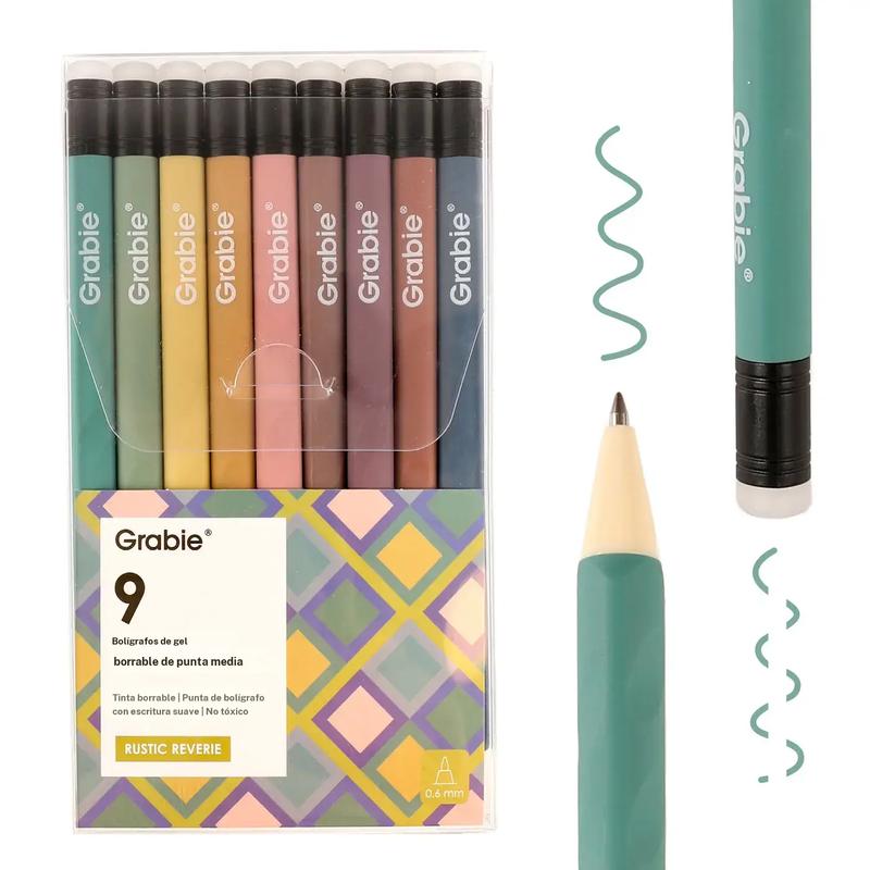 Set de bolígrafos de gel borrable Grabie con punta media y borrador para uso diario y fines educativos; ideal para planificadores, estudiantes, profesores, enfermeras y artistas. Bolígrafo mágico. TikTok Shop: abastecimiento, TikTok Shop Día de la Madre.