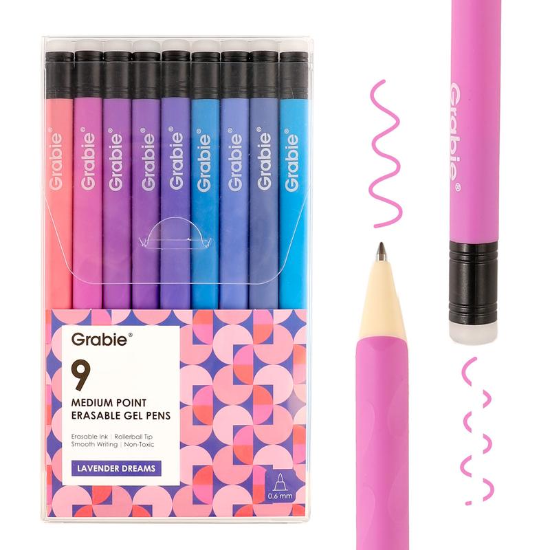 Set de bolígrafos de gel borrable Grabie con punta media y borrador para uso diario y fines educativos; ideal para planificadores, estudiantes, profesores, enfermeras y artistas. Bolígrafo mágico. TikTok Shop: abastecimiento, TikTok Shop Día de la Madre.