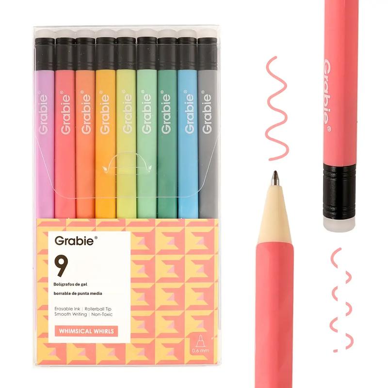 Set de bolígrafos de gel borrable Grabie con punta media y borrador para uso diario y fines educativos; ideal para planificadores, estudiantes, profesores, enfermeras y artistas. Bolígrafo mágico. TikTok Shop: abastecimiento, TikTok Shop Día de la Madre.