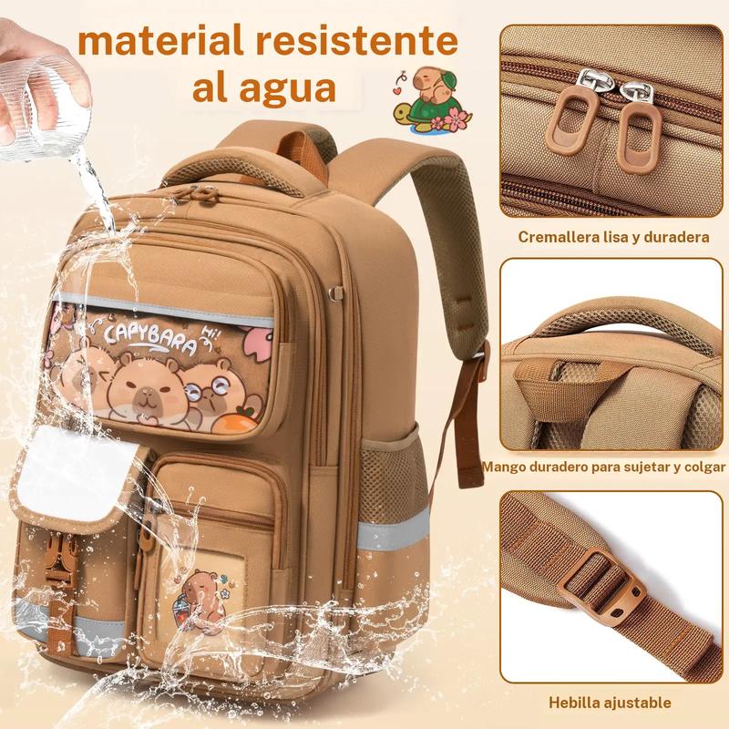 Mochila Escolar Impermeable con Estuche para Lápices - Mochila Ligera para la Escuela, Viajes y Uso Diario