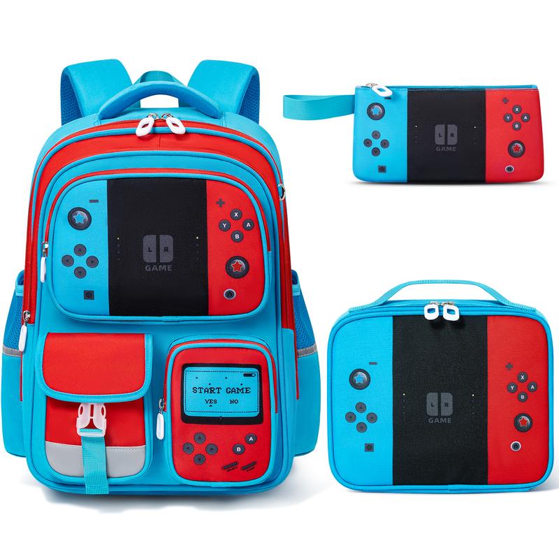 Mochila Escolar Impermeable con Estuche para Lápices - Mochila Ligera para la Escuela, Viajes y Uso Diario