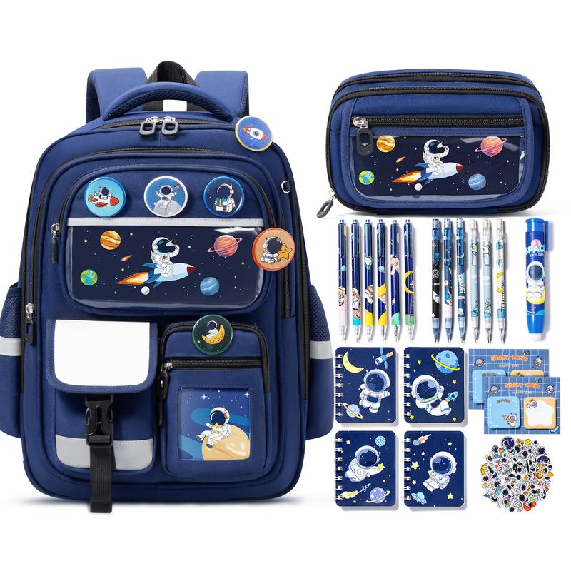 Mochila Escolar Impermeable con Estuche para Lápices - Mochila Ligera para la Escuela, Viajes y Uso Diario