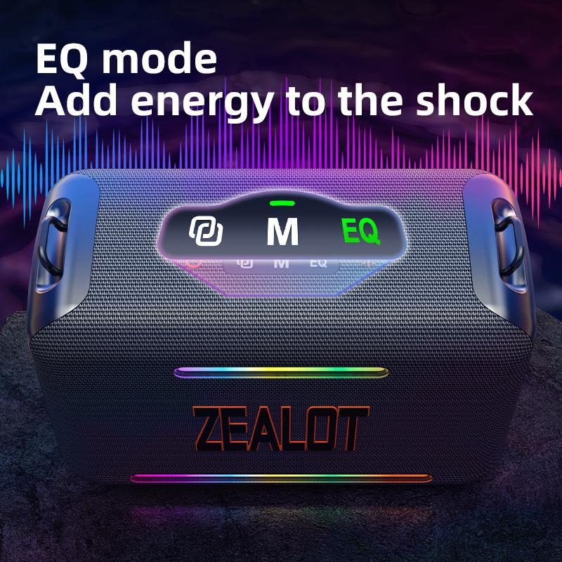 Altavoz portátil inalámbrico de 120 W con Bluetooth, sonido de alta fidelidad, luces RGB, resistencia al agua IPX6, batería de 24000 mAh, compatible con TWS, USB, TF, AUX y teléfonos inteligentes por Bluetooth. Ideal para fiestas, camping, automóvil, hoga