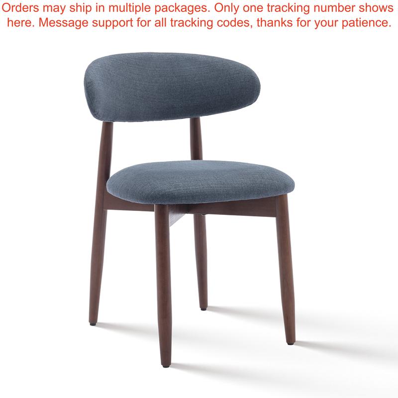 Silla de comedor moderna tapizada de madera, con tela de alta calidad, estructura de madera natural y respaldo ergonómico, ideal para interiores.