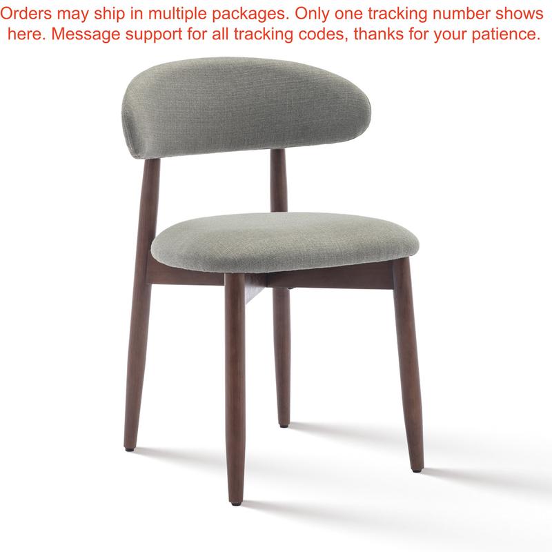 Silla de comedor moderna tapizada de madera, con tela de alta calidad, estructura de madera natural y respaldo ergonómico, ideal para interiores.