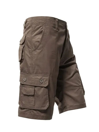 Paquete de 6 pantalones cargo para hombre, shorts tácticos con bolsillos multifuncionales, ideales para golf, senderismo y actividades al aire libre, resistentes, antiarrugas y transpirables