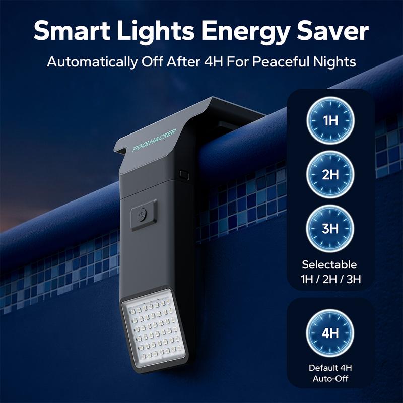 Luz solar para alberca con control remoto, compatible con albercas enterradas y elevadas, diseño sumergible e impermeable, ideal para iluminación decorativa de piscinas
