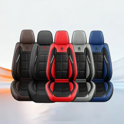Fundas de Piel PU para Auto, Impermeables, Cobertura Completa para 5 Asientos, Ajuste Universal