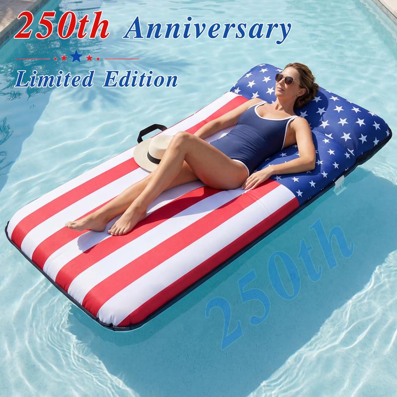 Flotador Gigante 183x97 cm con Reposacabezas, Camastro Inflable para Alberca para Adultos