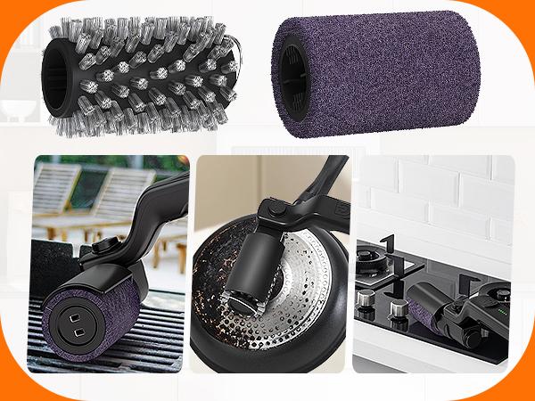 Drayvorx Electric BBQ Grill Brush Cordless and Rechargeable,Two Replacement Cleaning Brushes,Adjustable Angle, Barbecue Accessories,Barbecue Utensils,Wire Brushes for Cleaning Rust, Grill, Dirt, Paint Removal, Welding Drayvorx Electric BBQ Grill Brush Cordless and Rechargeable,Two Replacement Cleaning Brushes,Adjustable Angle, Barbecue Accessories,Barbecue Utensils,Wire Brushes for Cleaning Rust, Grill, Dirt, Paint Removal, Welding