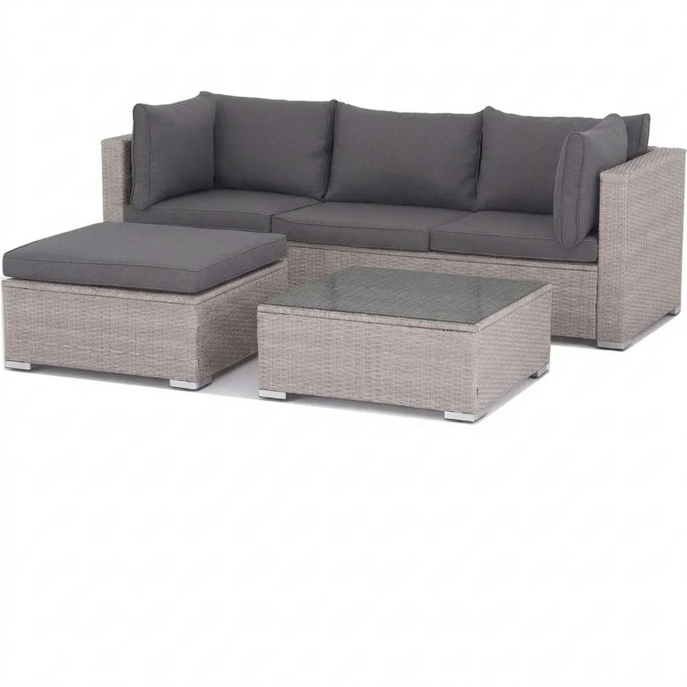 Modernes Lounge Sitzgruppe für den Garten mit Polyrattan