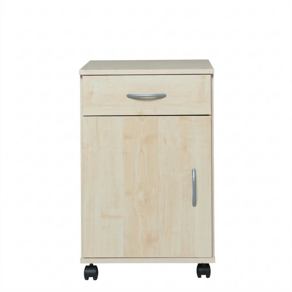 Moderner Schubladencontainer für Büro oder Schlafzimmer in Ahorn