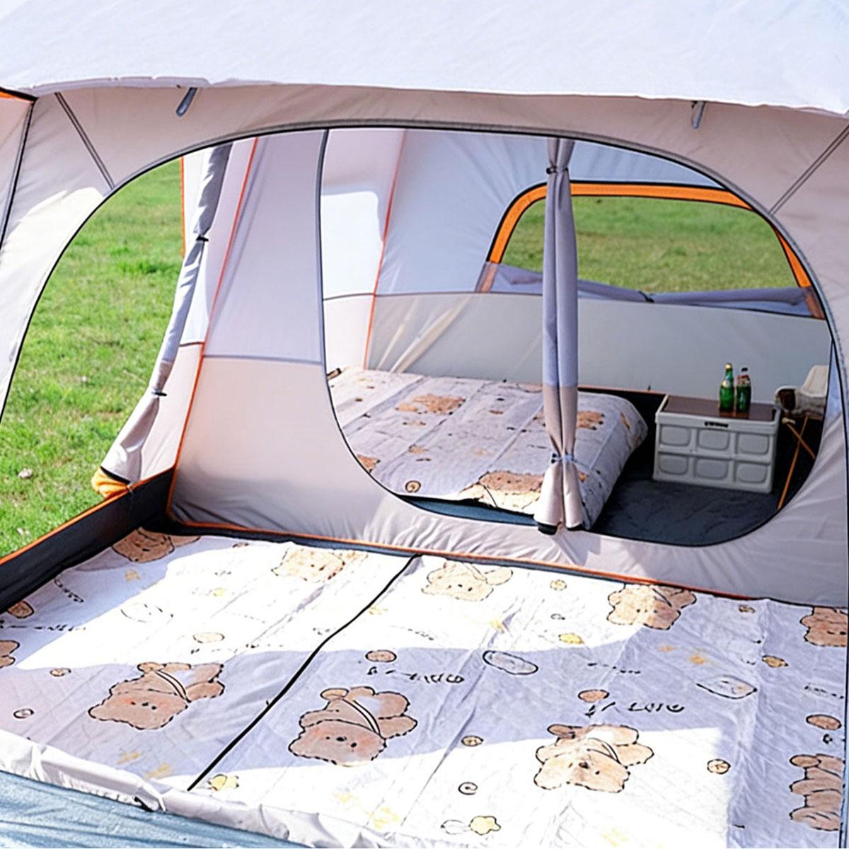 【Camping Essentials】2026 Extra Large 10-12 Person Family Tent Waterproof Instant Setup Oxford Polyester Lightweight Canopy with Mesh Windows & Double Doors - Camping Accessories for Outdoor Hiking Picnic Spacious Easy Pop Up Glamping Gear Gifts