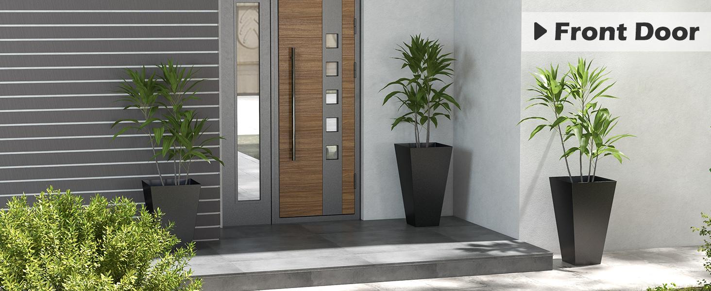 #Summervibes 【Set of 3】Outsunny Set of 3 Tall Planters with Drainage Hole, 28" Outdoor Flower Plant Pots, Indoor Planters for Porch Patio and Deck #Summervibes 【Set of 3】Outsunny Set of 3 Tall Planters with Drainage Hole, 28" Outdoor Flower Plant Pots, Indoor Planters for Porch Patio and Deck