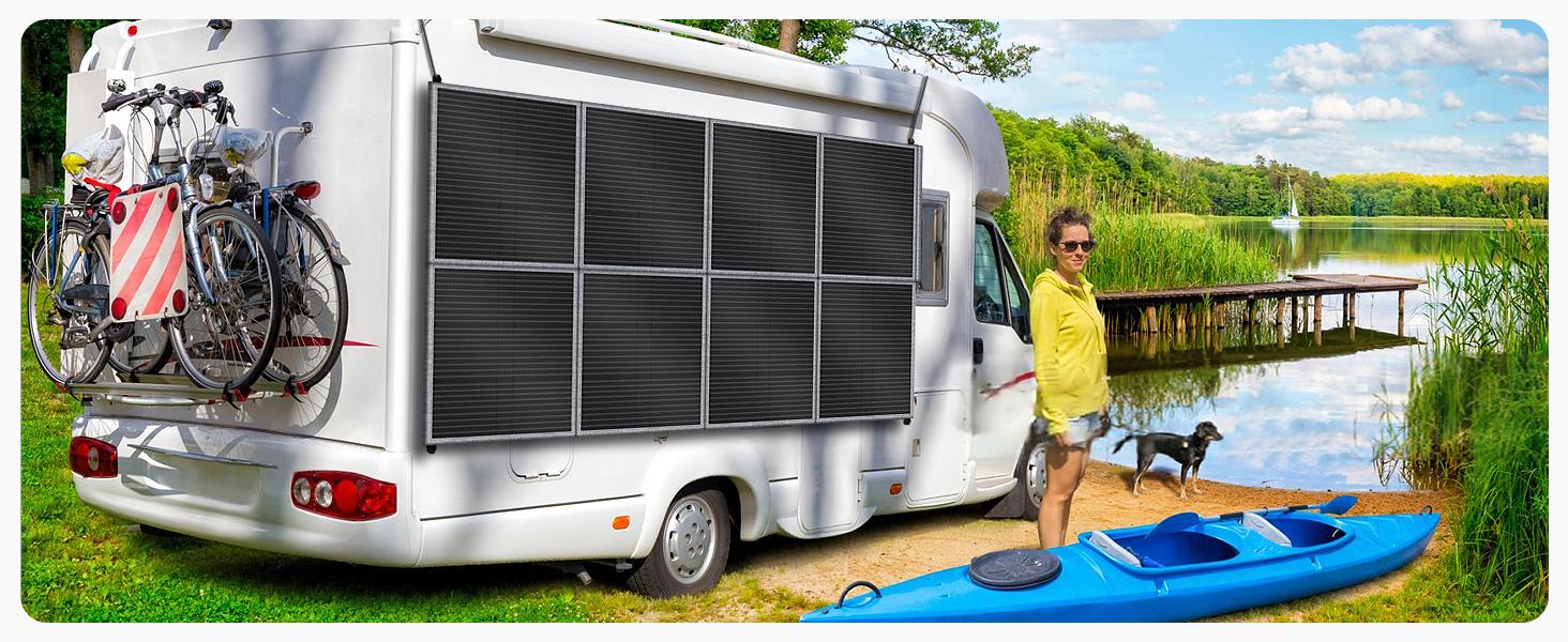 [DealsForYouDays]CTOLITY SP400 400W Foldable Solar Panel 41V 10A for Outdoor Camping RV Power Station with 8F Bracket & 22% High Efficiency Charge power station fast Free Energy Camping Essentials 2026/Camping Gear