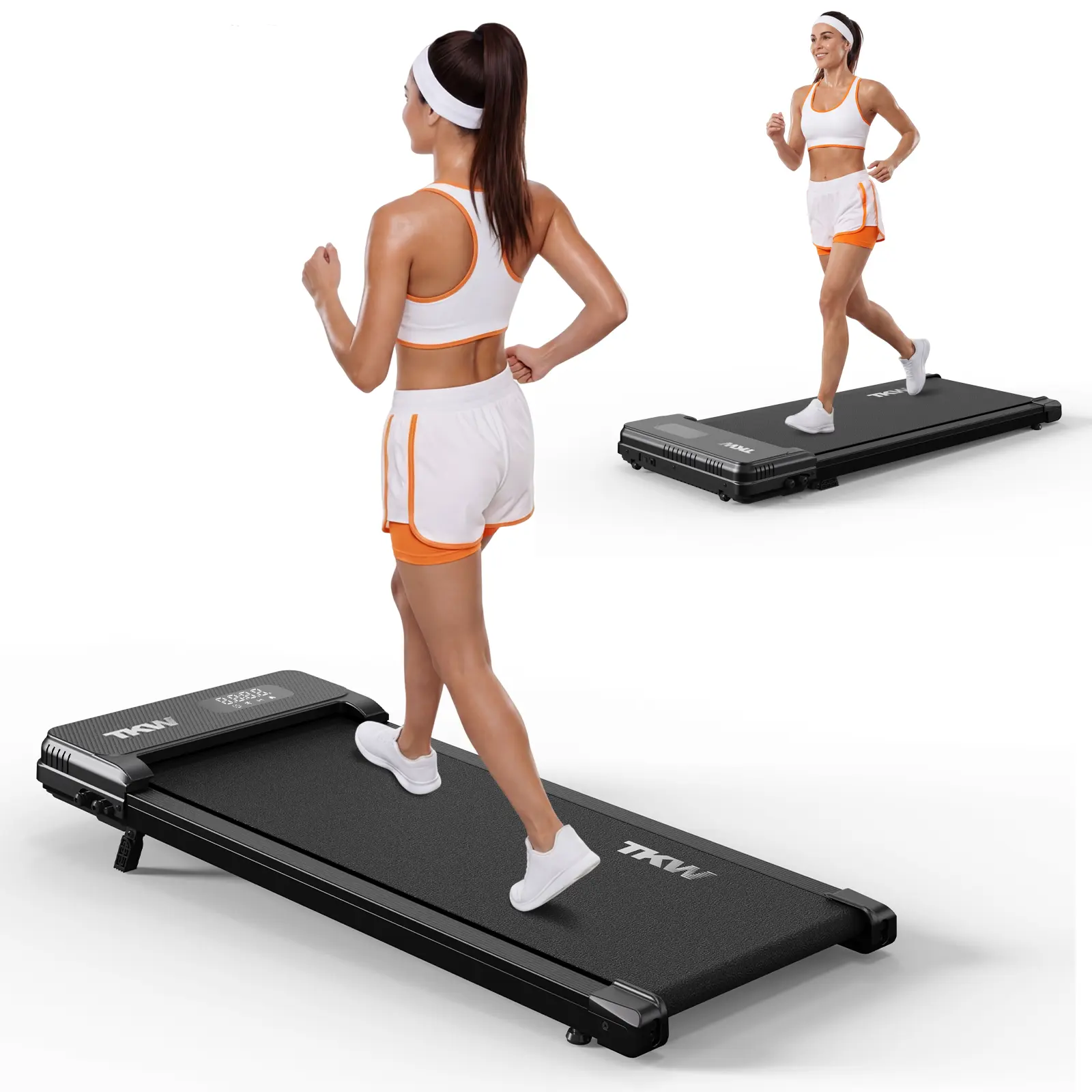 Cinta de correr compacta con inclinación y pantalla LED