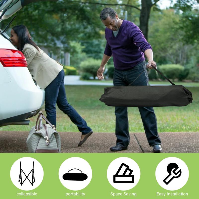 Silla de camping plegable — Mecedora portátil y desmontable para exteriores — Construcción robusta, estable y de alta resistencia — Montaje rápido
