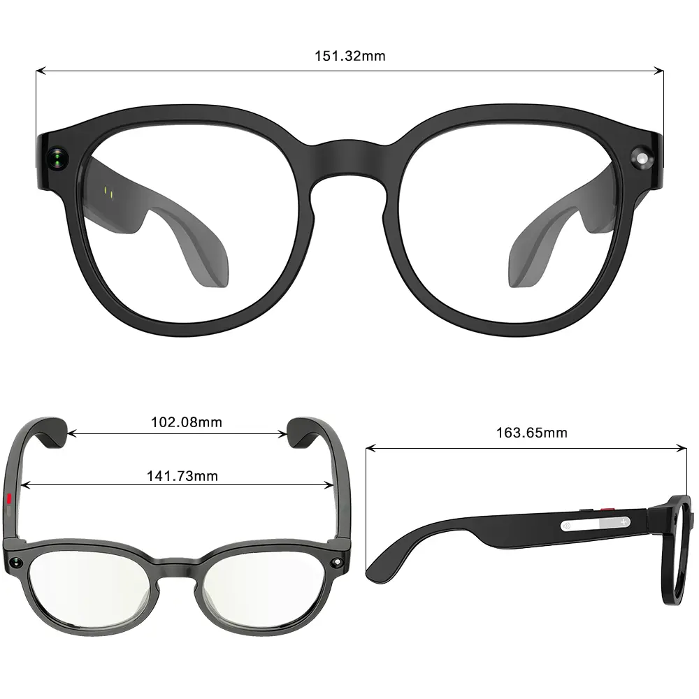 Gafas inteligentes con cámara e IA, lentes fotocromáticas con protección UV de 8 MP, traducción en tiempo real a más de 160 idiomas, audio Bluetooth, captura de fotos y vídeos con manos libres, control táctil; ideales para viajes, actividades al aire libr