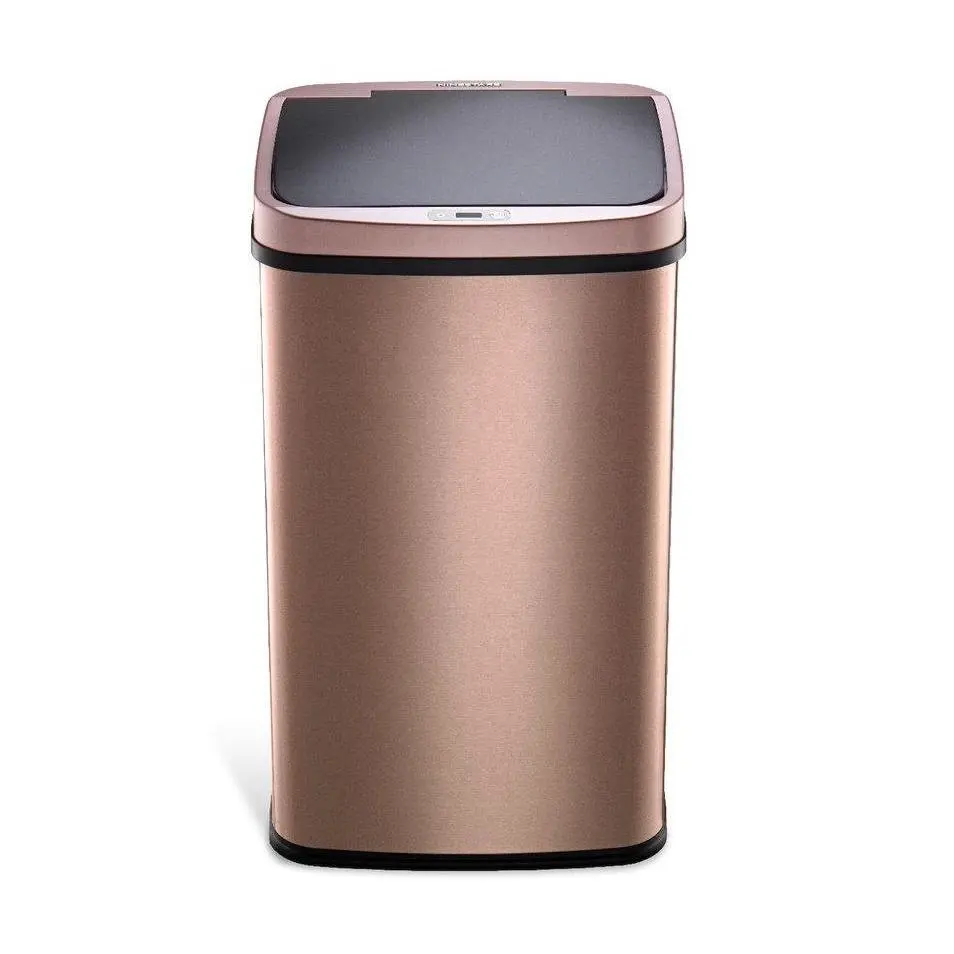 Cubo de basura Nine Stars de 13 galones con sensor de movimiento