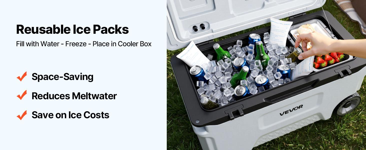 【DealsForYouDays】VEVOR Hard Cooler, 52QT Portable Rolling Cooler with Wheels, Leak-Resistant Coolbox Keeps Contents Cool for 48 Hours, Ice Retention Insulated Chests, Ultra-Light for Outdoor Picnics, Grill, Camping 【DealsForYouDays】VEVOR Hard Cooler, 52QT Portable Rolling Cooler with Wheels, Leak-Resistant Coolbox Keeps Contents Cool for 48 Hours, Ice Retention Insulated Chests, Ultra-Light for Outdoor Picnics, Grill, Camping