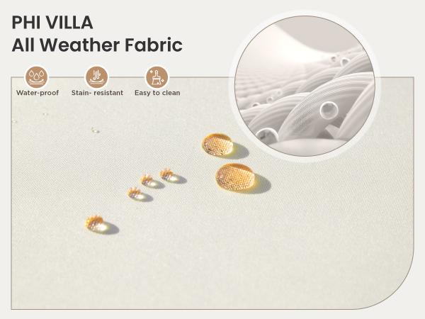 Phivilla Home Outdoor Wicker Patio Furniture Set, Cushioned Rattan Loveseat & Chairs, with Acacia Wood Coffee Table, Elegant All-Weather Seating for Garden, Backyard & Poolside, SpringGlowUp
