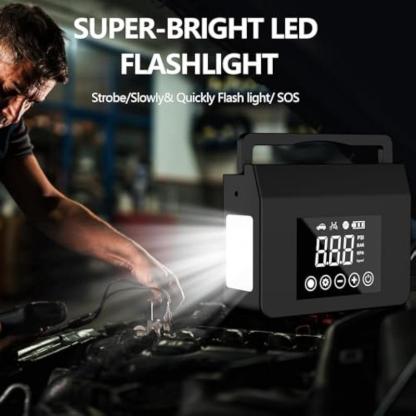 2026 Arrancador de coches de 4000A con bomba de aire de 150 PSI — Herramienta de emergencia 5 en 1 (Power Bank de 15000 mAh) de Summervibes
