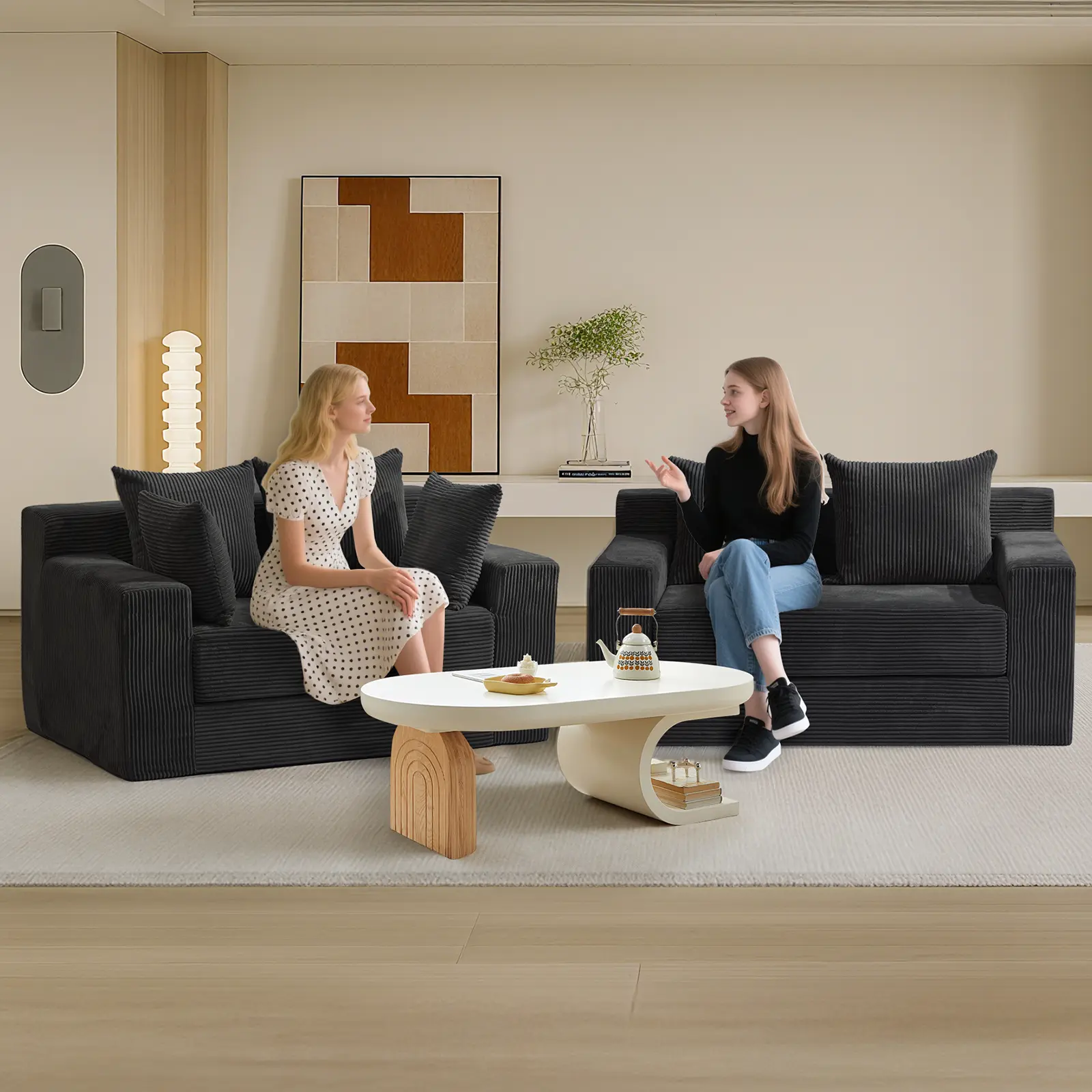 Sofá cama convertible 3 en 1, sofá individual extragrande/sofá de dos plazas, chaise longue plegable, futón cama con 4 almohadas para sala de estar.