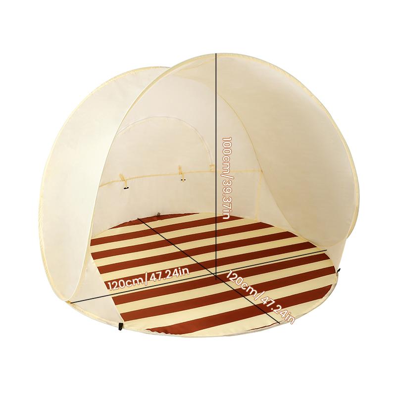 Pop-Up Beach Tent with UV Protection | Portable Sunshade Shelter for Family Gatherings & Picnics | Easy Setup Beach Canopy for Camping, Fishing & Lawn Parties | Includes Carry Bag |  Heavy-Duty Polyester | See Detail Page for Folding & Storage Video