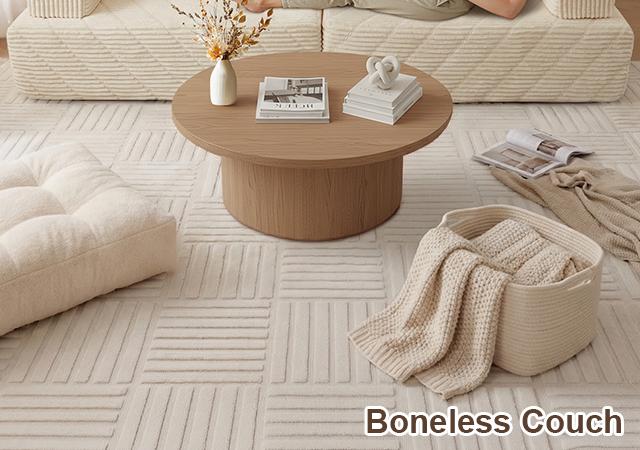 【Father's Day】 Modular Sectional Boneless Sofa,Oversized Chaise Lounge with Deep Seats, Modular Cloud Sleeper Sofa, No Assembly Required, Free Combination, Modern sectional couch.boneless sectional couch. living room furniture ou
