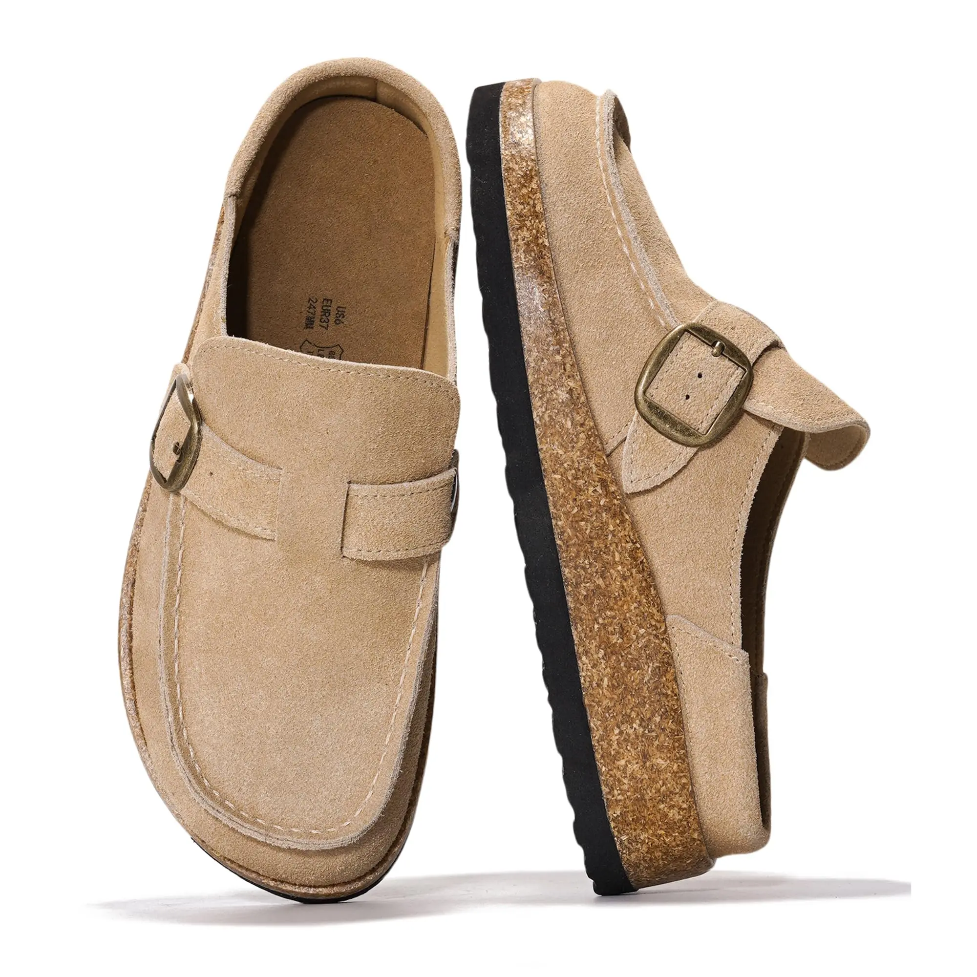 Zuecos y mules para mujer | Resistentes al agua con plantilla de espuma viscoelástica. Zuecos y mules para mujer, calzado casual para mujer, calzado para niña - Carline