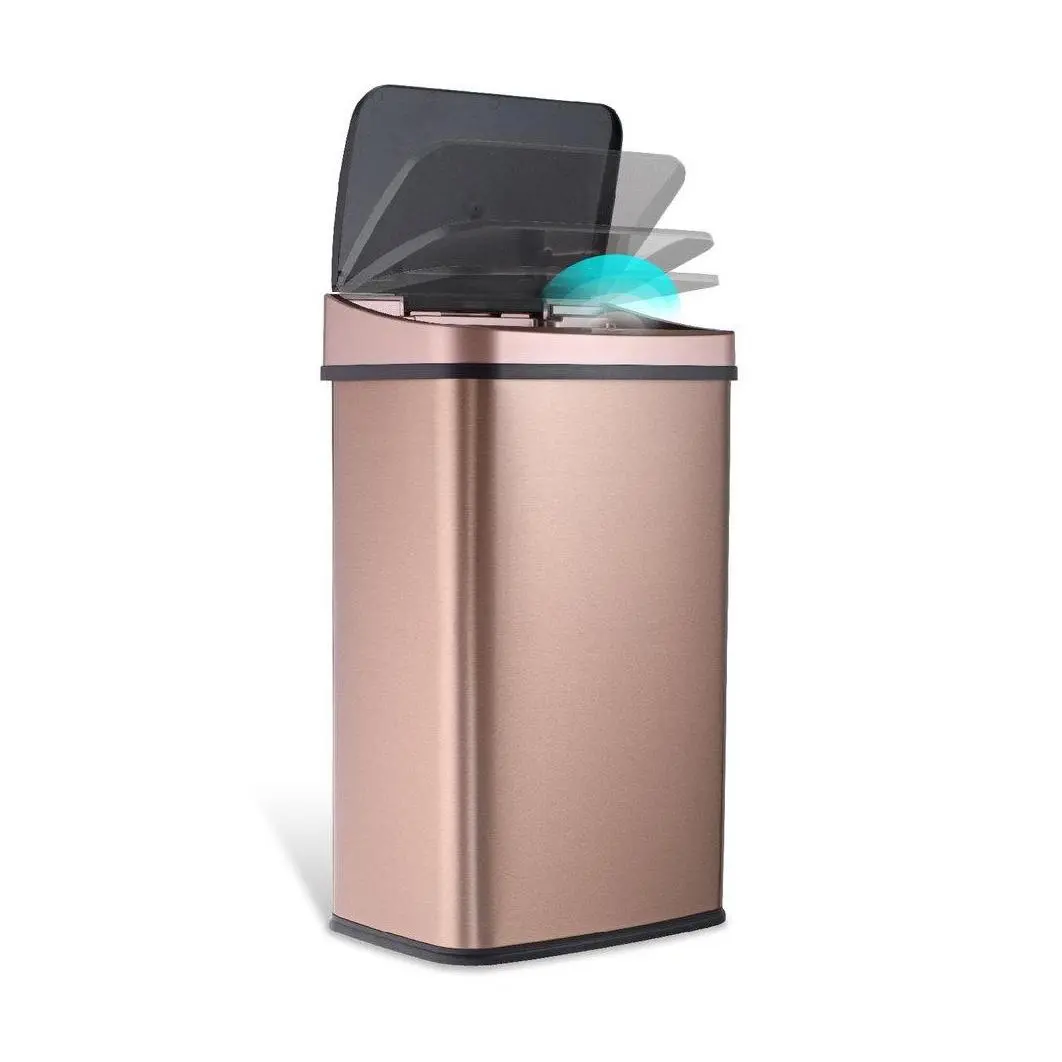 Cubo de basura Nine Stars de 13 galones con sensor de movimiento