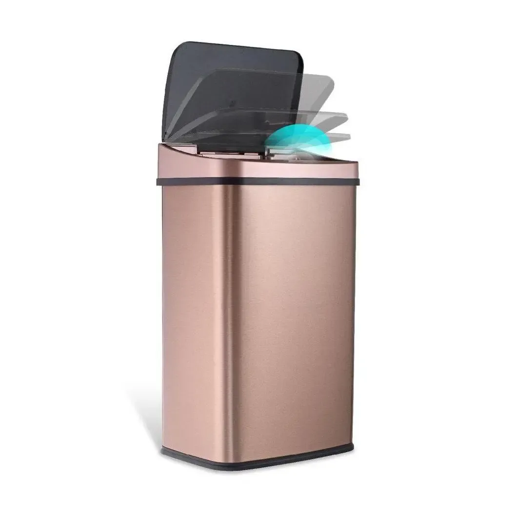 Cubo de basura Nine Stars de 13 galones con sensor de movimiento