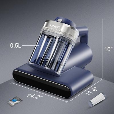 Teant Mattress Vacuum Cleaner for Dust Mites &ndash; 16kPa Powerful Suction UV-C Mattress Cleaner with Intelligent LED Display, 149&deg;F Hot Air Sterilization, Aroma & Anion, HEPA Filter, Lightweight Deep Cleaner for Pet Hair on Bed, Sofa for Clean Living