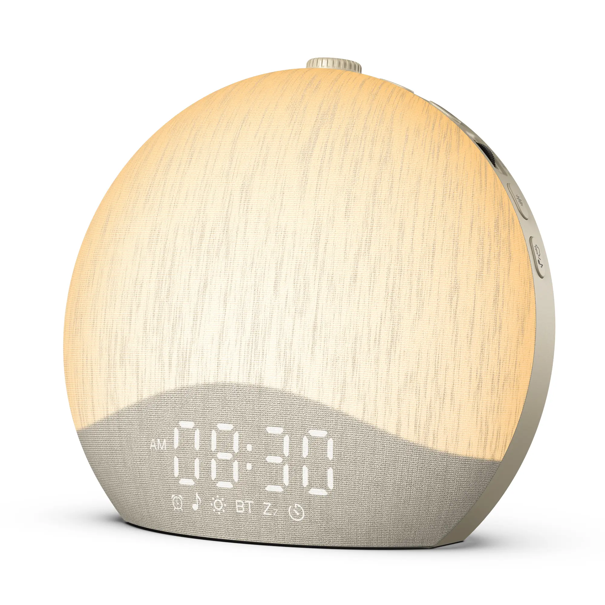 Reloj despertador con simulación de amanecer, máquina de ruido blanco y sonidos para el dormitorio, luz de despertar con altavoz Bluetooth, 26 sonidos para dormir, 17 luces nocturnas, reloj digital con intensidad regulable para adultos y niños.