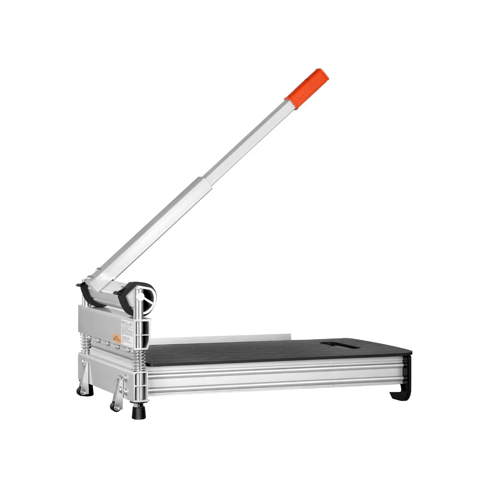 Cortador de pisos de vinilo de 13 pulgadas, cortador de pisos laminados de 12 mm de grosor con ajustes de ángulo de 15°/30°/45°, ruedas flexibles, mango telescópico, ciertos tipos de madera de ingeniería, LVT, VCT, SPC, LVP, WPC.