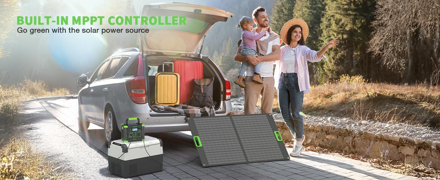 Outdoor Power Station: EBL 300W Solar Generator w/ 231Wh Battery – Single Unit or Combo (Combo Items Shipped Separately) | Your Blackout & Camping Power Backup
