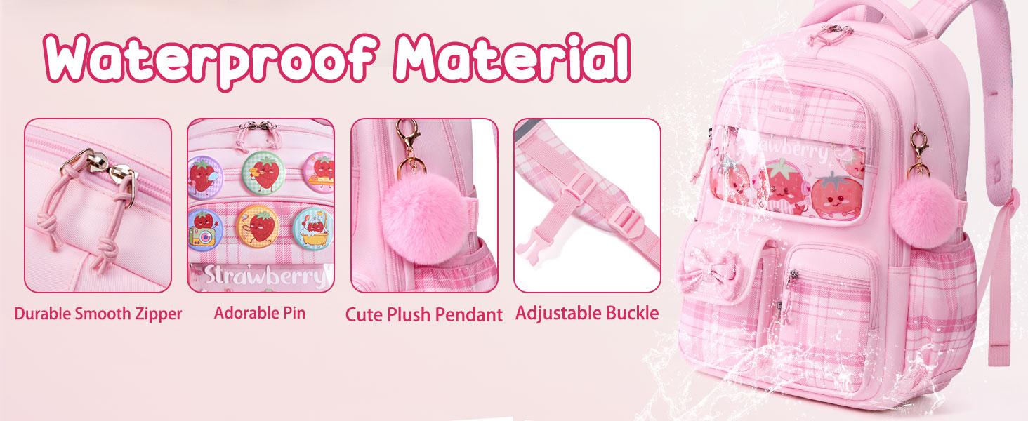 Fimibuke 3-in-1 School Backpack Set, Waterproof Bookbag with Lunch Bag & Pencil Case, Lightweight for School Girls Boys Fimibuke 3-in-1 School Backpack Set, Waterproof Bookbag with Lunch Bag & Pencil Case, Lightweight for School Girls Boys