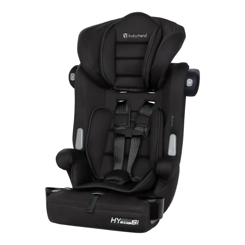 Asiento elevador 3 en 1 con protección contra impactos laterales, cojines reversibles y portavasos (orientación hacia adelante)