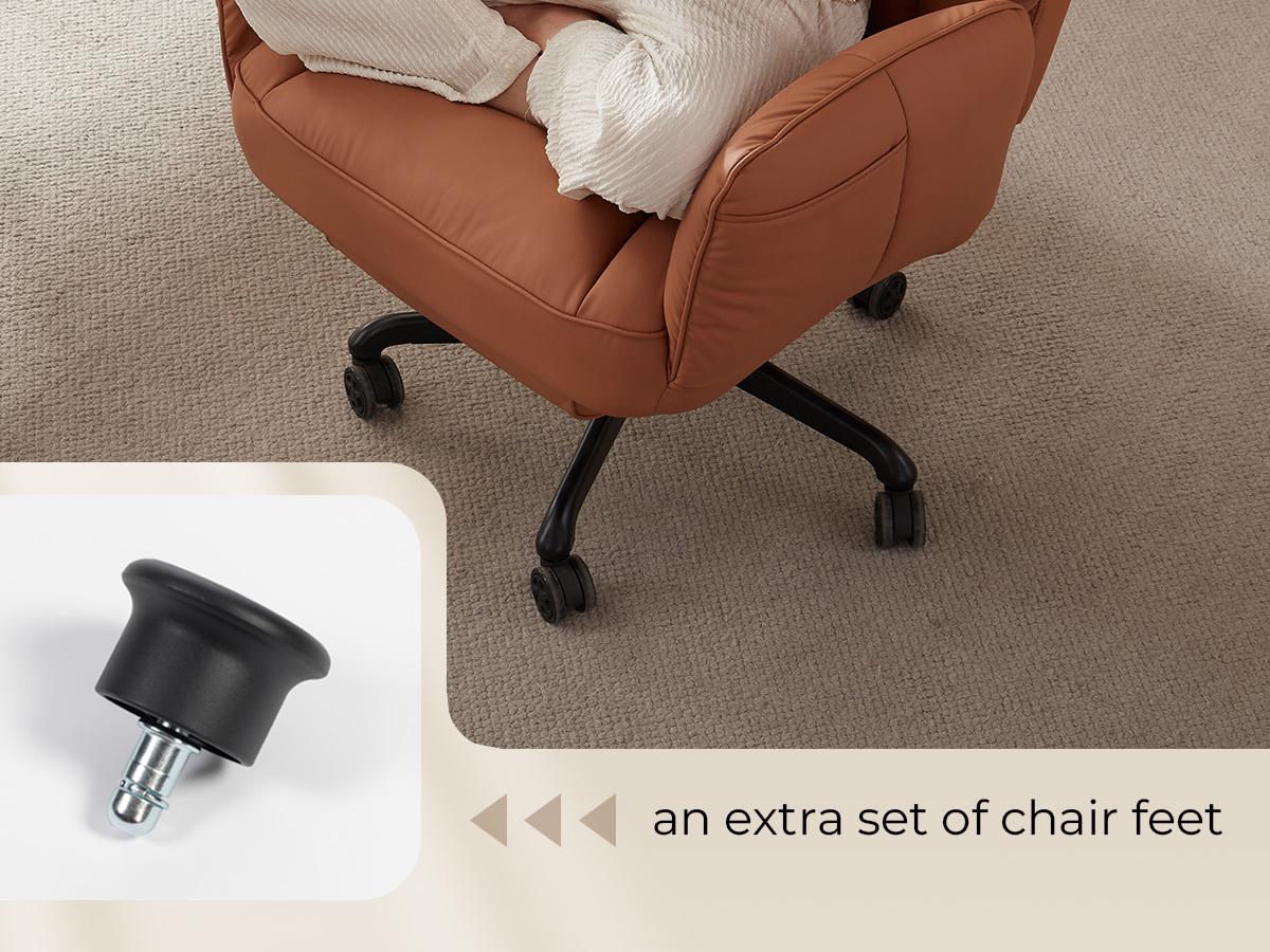 Summervibes Dowinx Cross Legged Office Chair with Pivoting Armrests,Criss Cross Chair with Pocket Spring Seat & Back,Reclining Computer Gaming Chair with Footrest and Metal Base
