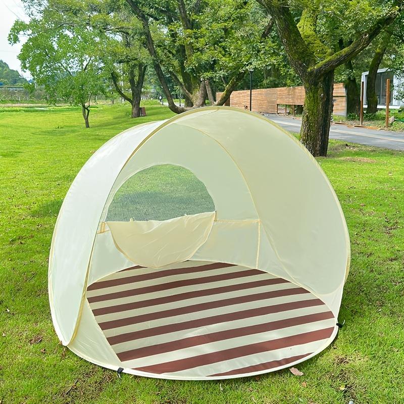 Pop-Up Beach Tent with UV Protection | Portable Sunshade Shelter for Family Gatherings & Picnics | Easy Setup Beach Canopy for Camping, Fishing & Lawn Parties | Includes Carry Bag |  Heavy-Duty Polyester | See Detail Page for Folding & Storage Video