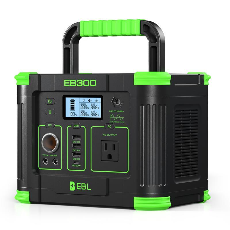 Estación de energía portátil para exteriores: Generador solar de 300 W con batería de 231 Wh – Unidad individual o combo | Tu respaldo de energía para apagones y acampadas