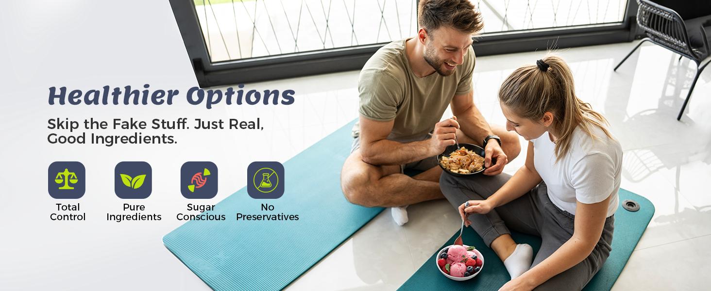 <Kick Off Frozen Treats> 10-Function Electric Ice Cream Maker Machine, 8 Programs + Mix-In & Re-Spin, Homemade Ice Cream, Gelato, Froyo & More, High-Protein, Keto, Vegan, Dairy-Free Options
