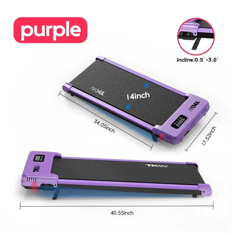 Cinta de correr compacta con inclinación y pantalla LED