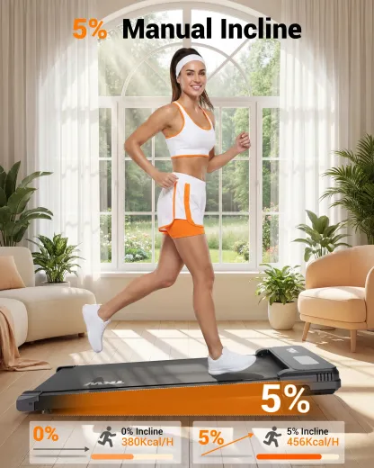 Cinta de correr compacta con inclinación y pantalla LED
