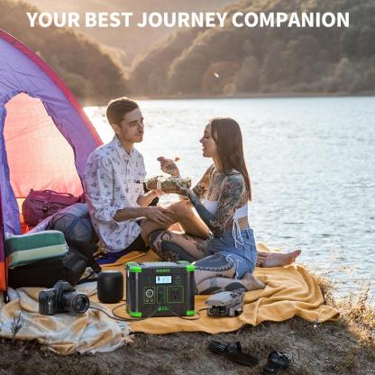 Estación de energía portátil para exteriores: Generador solar de 300 W con batería de 231 Wh – Unidad individual o combo | Tu respaldo de energía para apagones y acampadas
