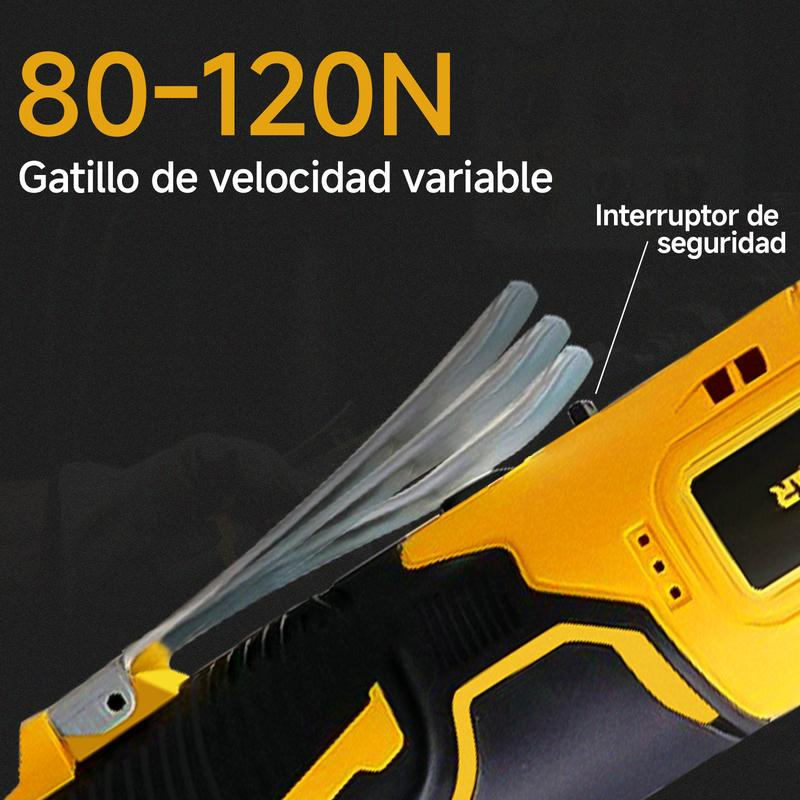 RHOVISTAR Llave de Carraca Eléctrica Inalámbrica｜Ideal para Reparaciones Ligeras y Tareas de Mantenimiento｜Diseño Compacto y Fácil de Usar