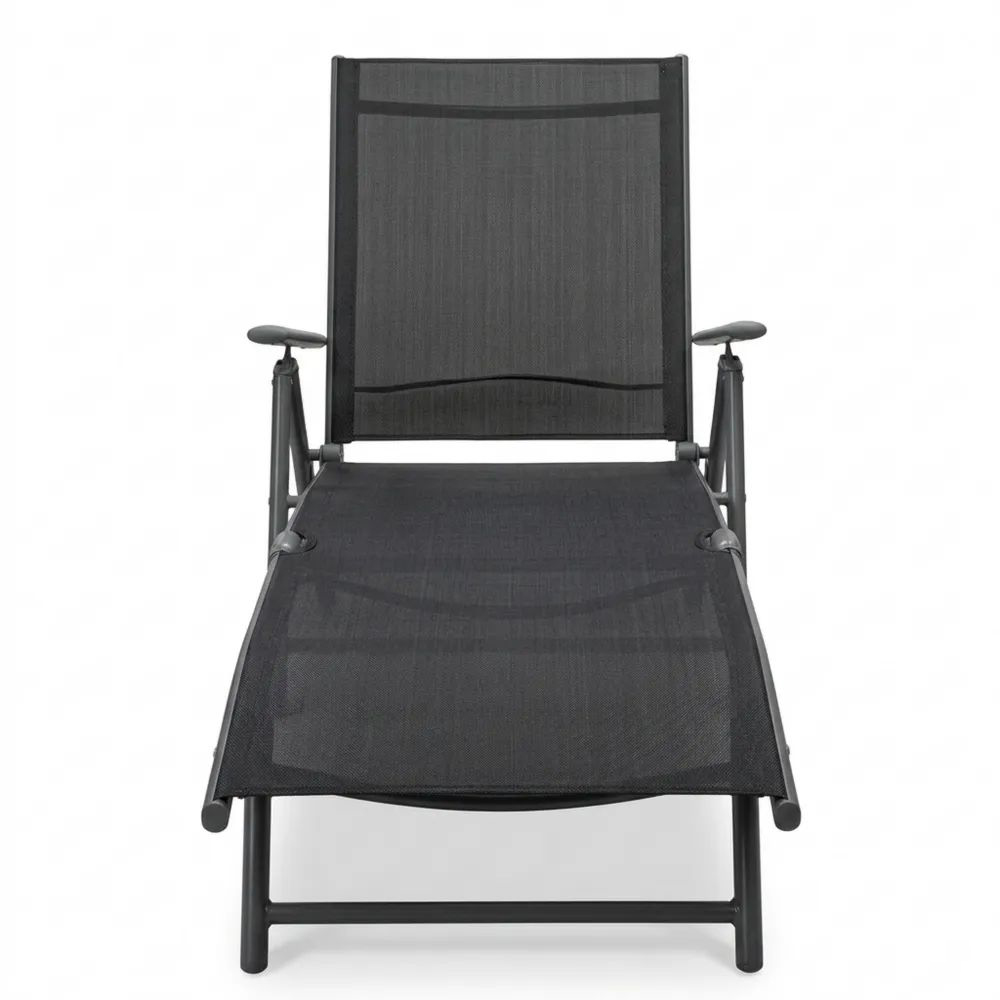 Klappbare Sonnenliege aus Aluminium, belastbar bis 150 kg, wetterfest